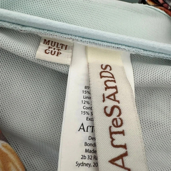 NWT Eco Paradise Delacroix Bikini Top Pale Blue Size US 20 fits D-G Cups - Picture 7 of 8